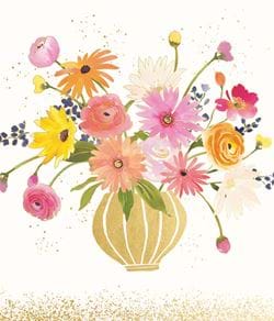 Vase Of Flowers Greeting Card