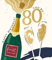 Finest Vintage 80th Birthday Card