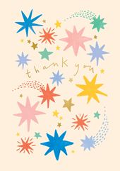 Stars Thank You Card