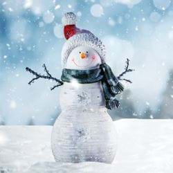 Happy Snowman - Personalised Christmas Card