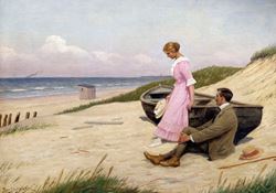On The Beach Greeting Card
