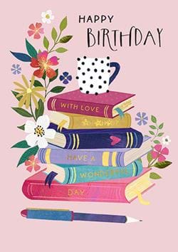 Book Lover Birthday Card
