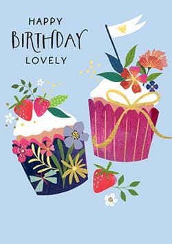 Cupcakes Birthday Card