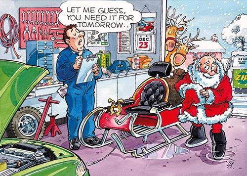 Workshop Woes - Personalised Christmas Card