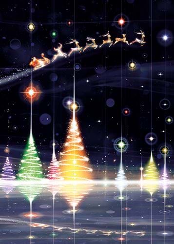 Festive Illuminations - Personalised Christmas Card