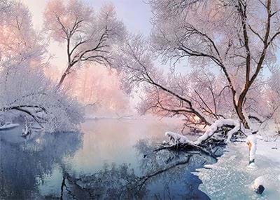 Frozen Serenity - Personalised Christmas Card