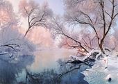 Frozen Serenity - Personalised Christmas Card