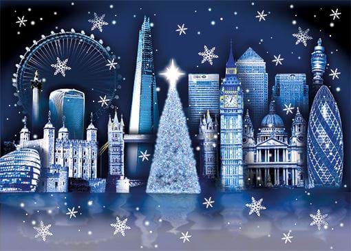 London Landmarks - Personalised Christmas Card