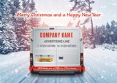 On the Road - Front Personalised Christmas Card
