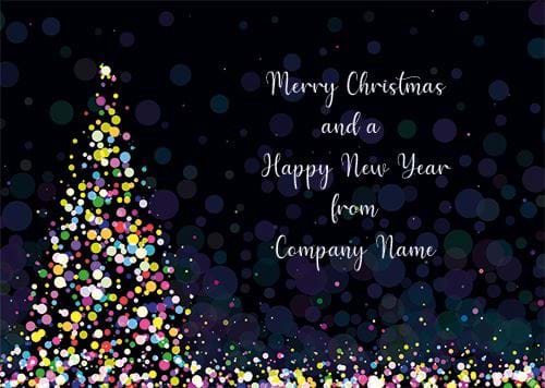Tree of Lights - Front Personalised Christmas Card