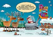Unconventional Delivery - Personalised Christmas Card