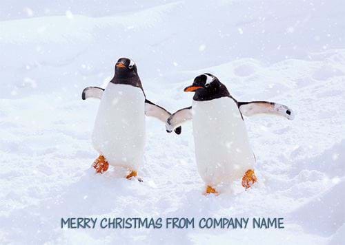 Winter Friends - Front Personalised Christmas Card