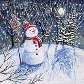 A Jolly Snowman's Greeting - Personalised Christmas Card