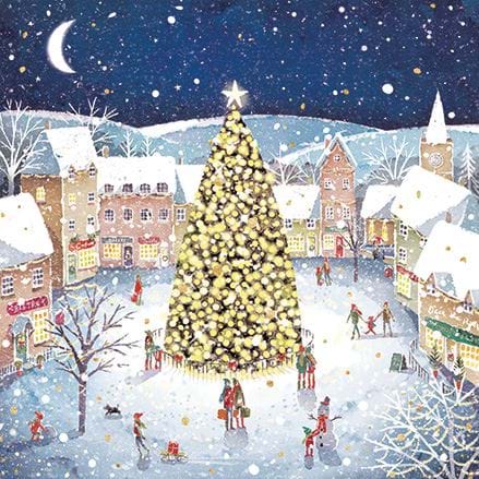 A Very Merry Village - Personalised Christmas Card