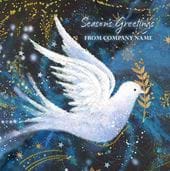 Dove of Peace - Front Personalised Christmas Card