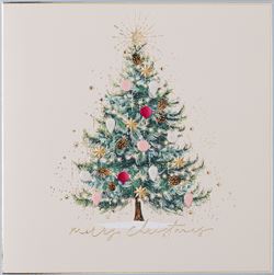 Festive Tree Christmas Cards - Pack of 8