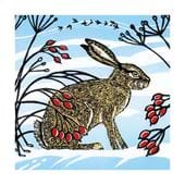 Snow Hare Christmas Cards - Pack of 8