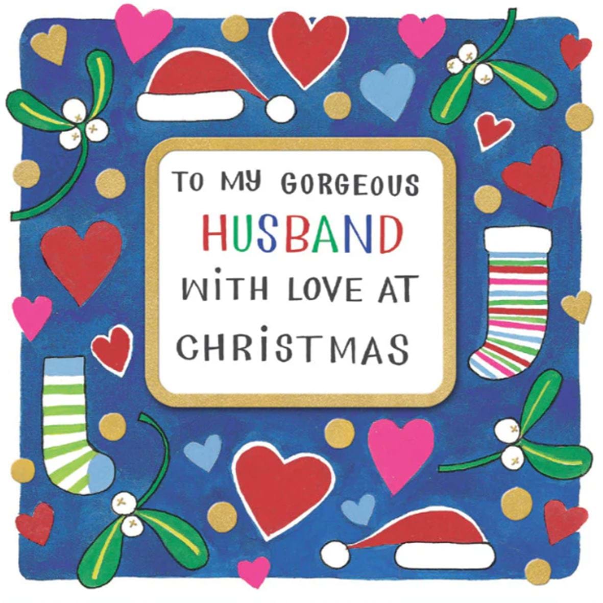 Gorgeous Husband Christmas Card