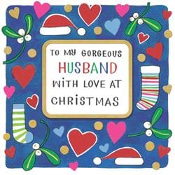 Gorgeous Husband Christmas Card