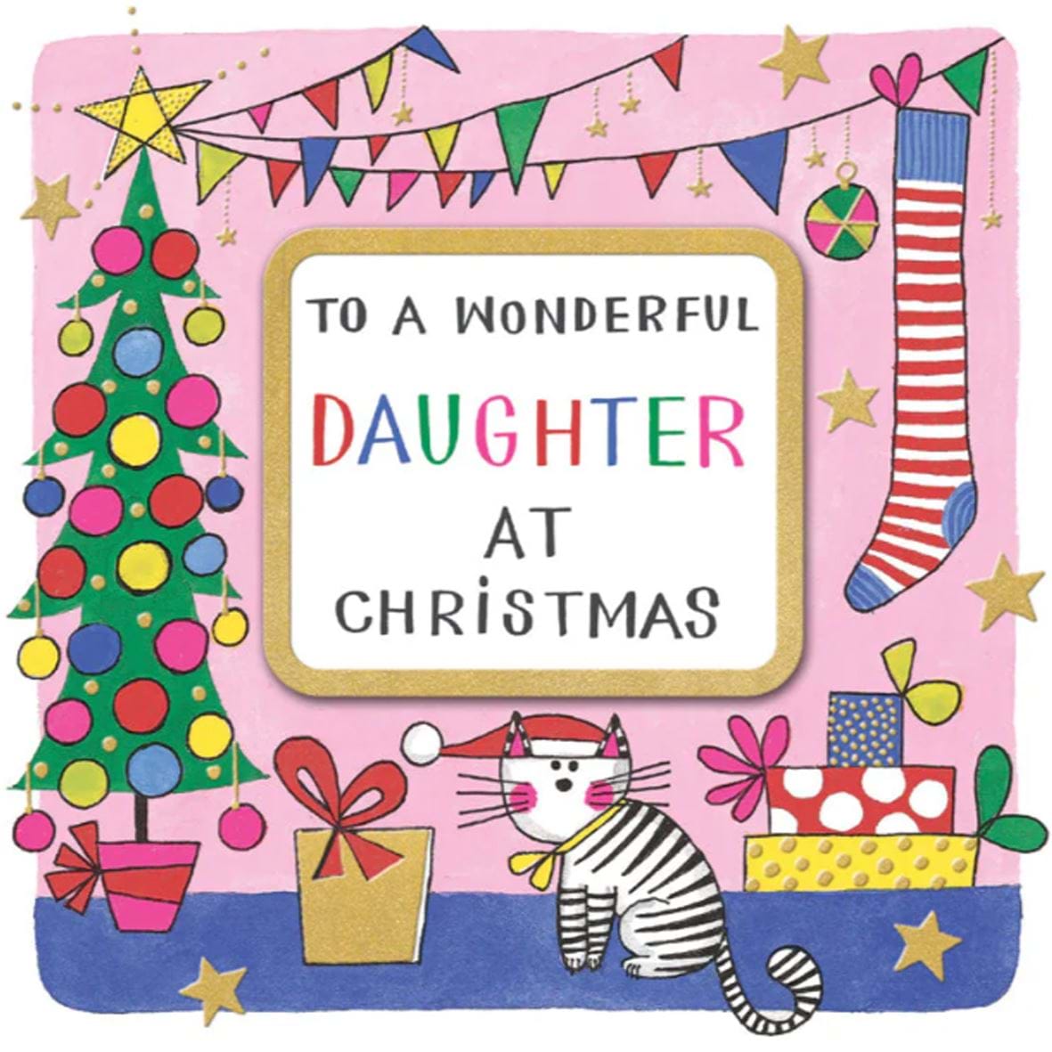 Wonderful Daughter Christmas Card