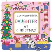 Wonderful Daughter Christmas Card