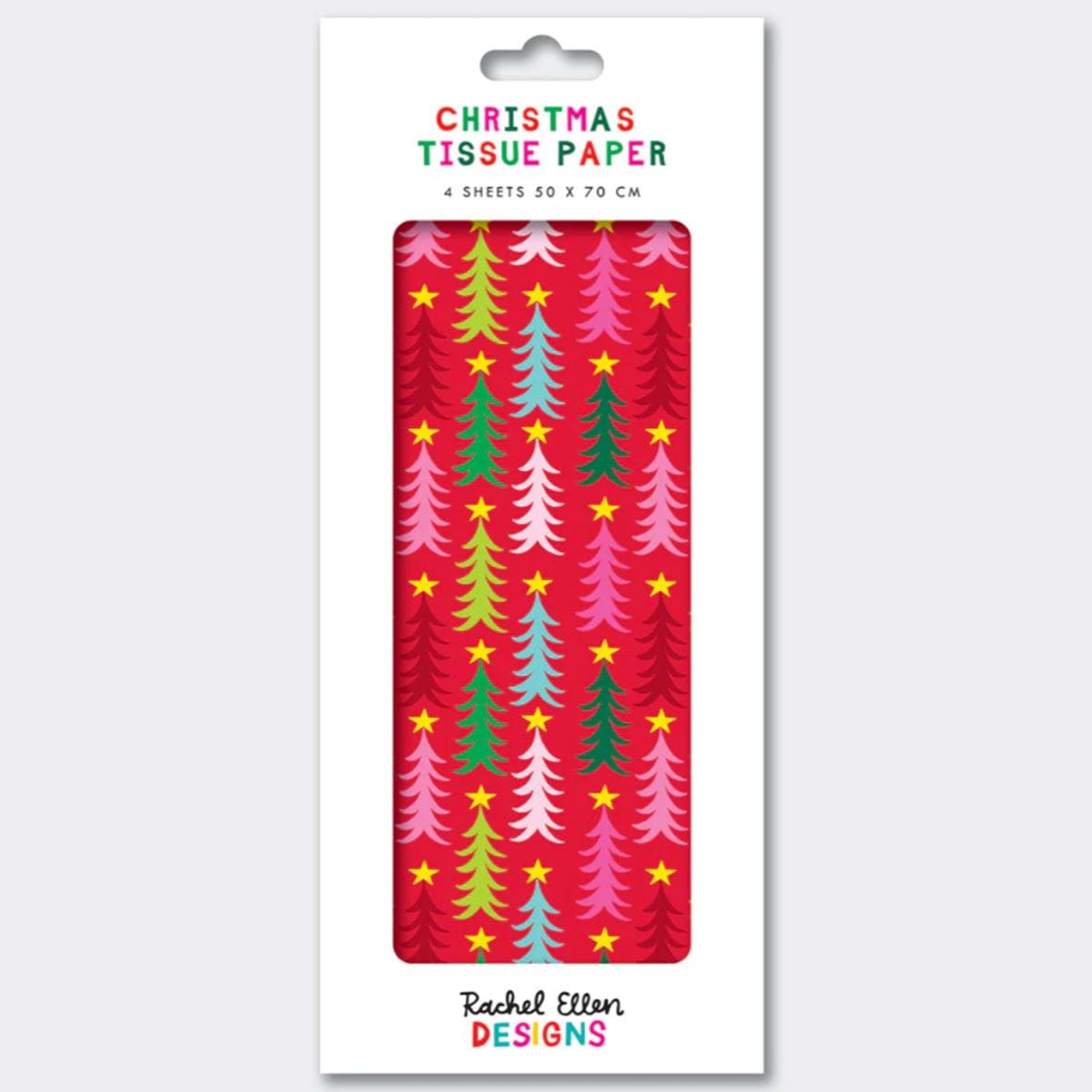Trees Christmas Tissue Paper - 4 Sheets