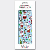 Santas Christmas Tissue Paper - 4 Sheets