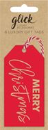 Merry Christmas Gift Tags - 6 Tags