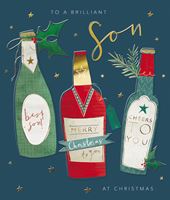Cheers Brilliant Son Christmas Card