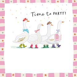 Party Ducks Birthday Card