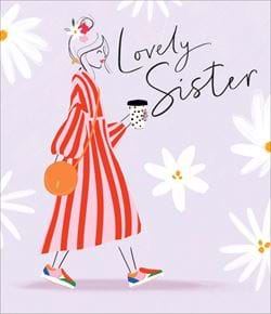 Lovely Sister Birthday Card
