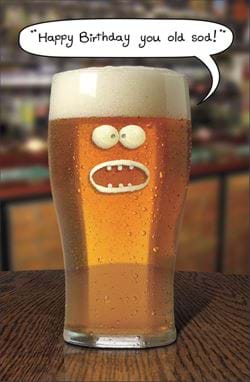 Old Sod Pint Birthday Card
