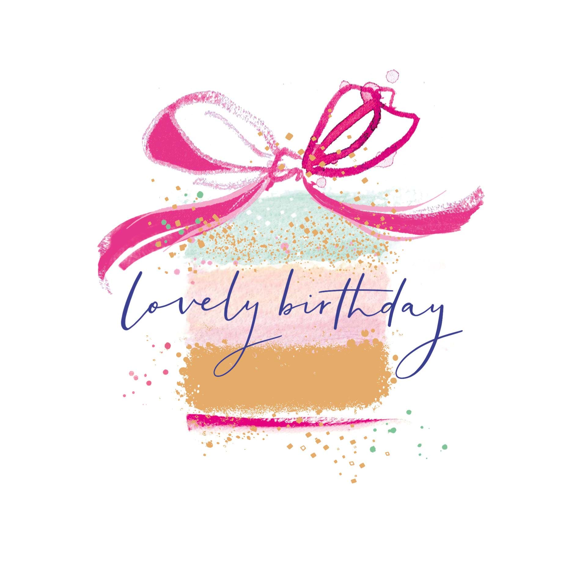 Lovely Cake Birthday Card