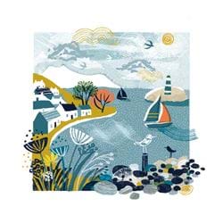 Coastal View Greeting Card