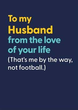 Love of Your Life Husband Birthday Card