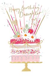 Celebration Cake Daughter Birthday Card