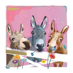 Donkeys Greeting Card