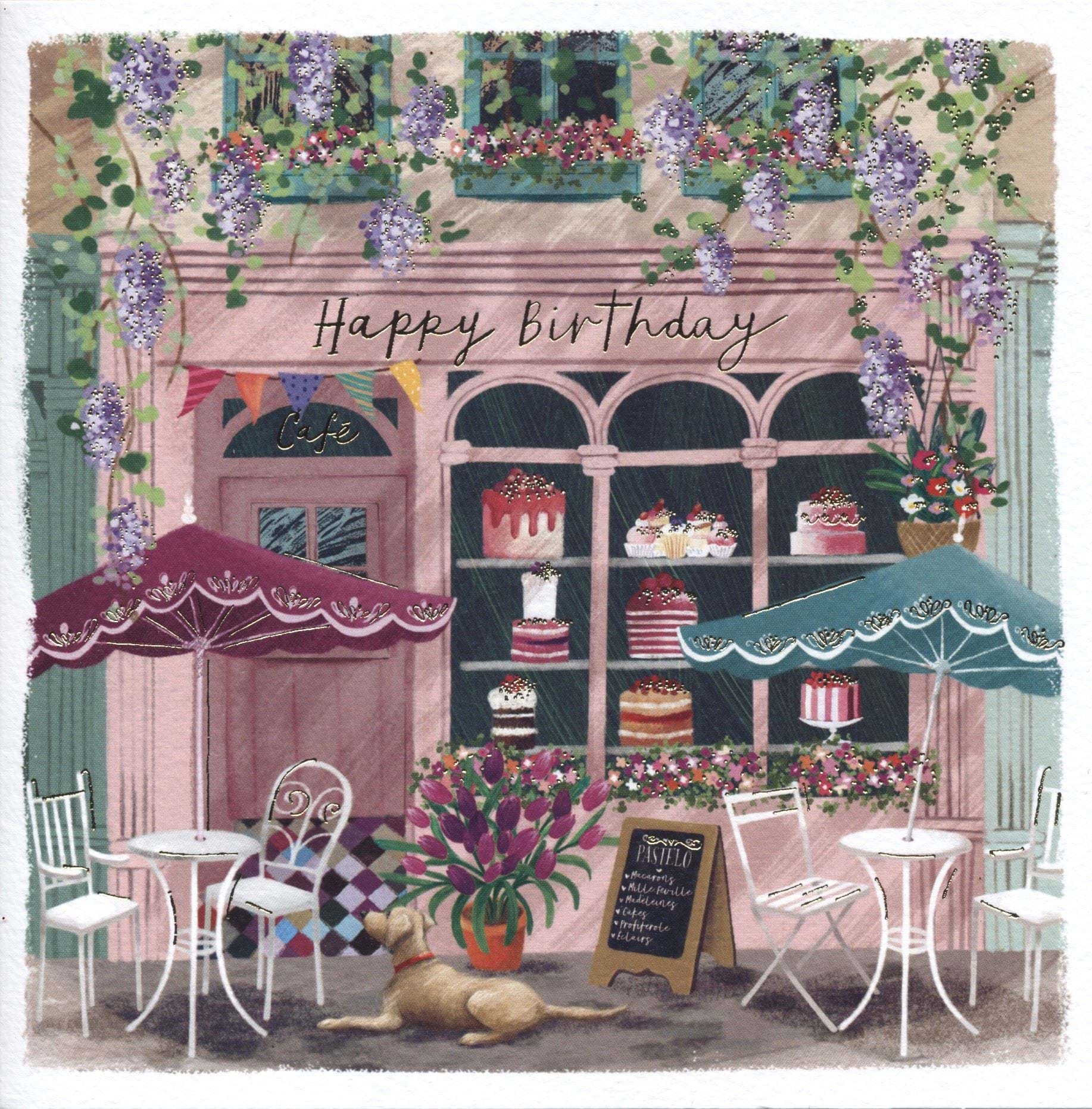 Café Birthday Card