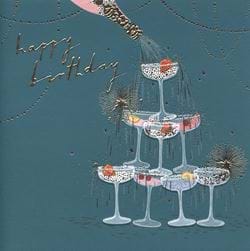 Drink Tower Birthday Card