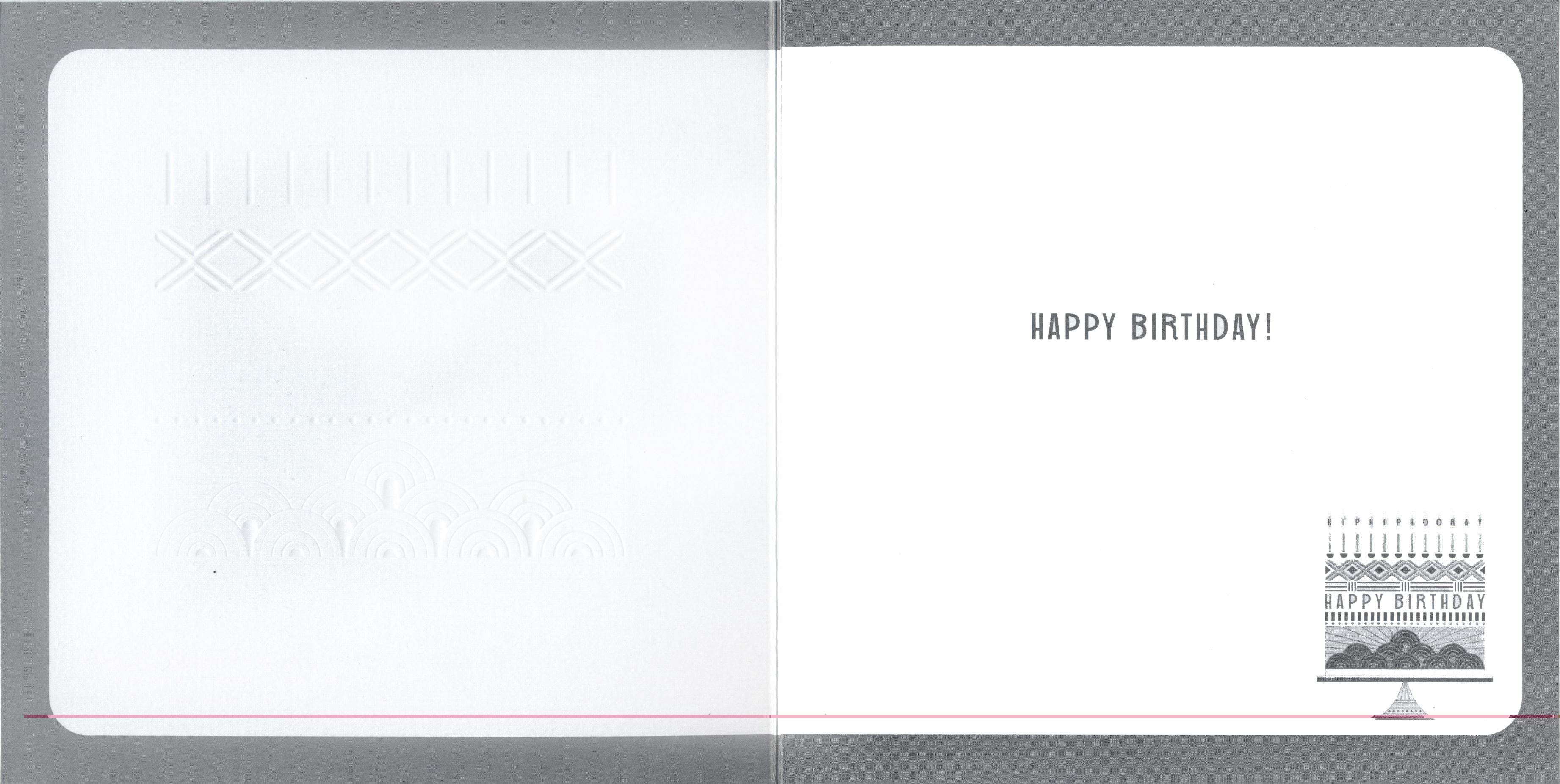 Hip Hip Hooray Cake Birthday Card