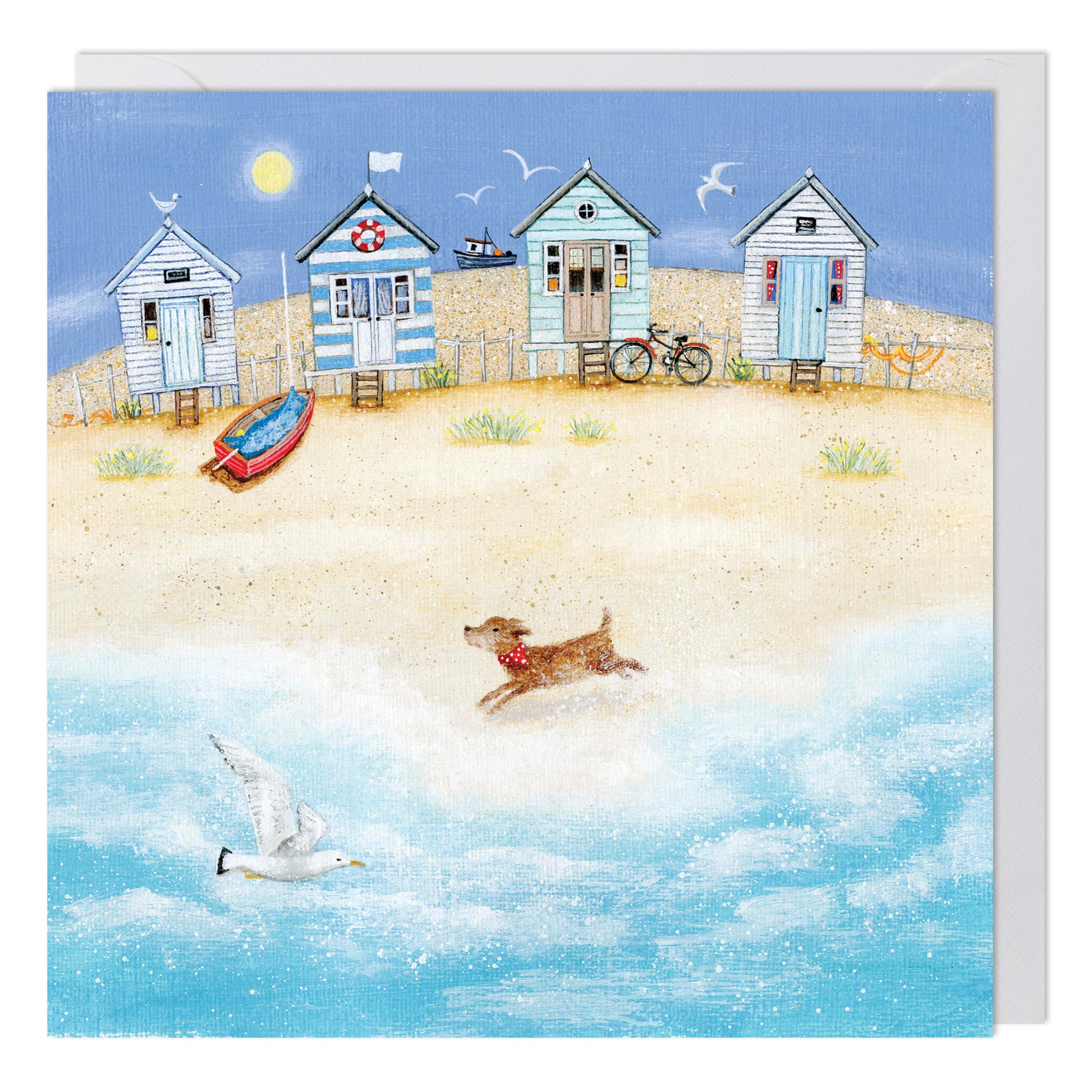 Huts in a Row Greeting Card