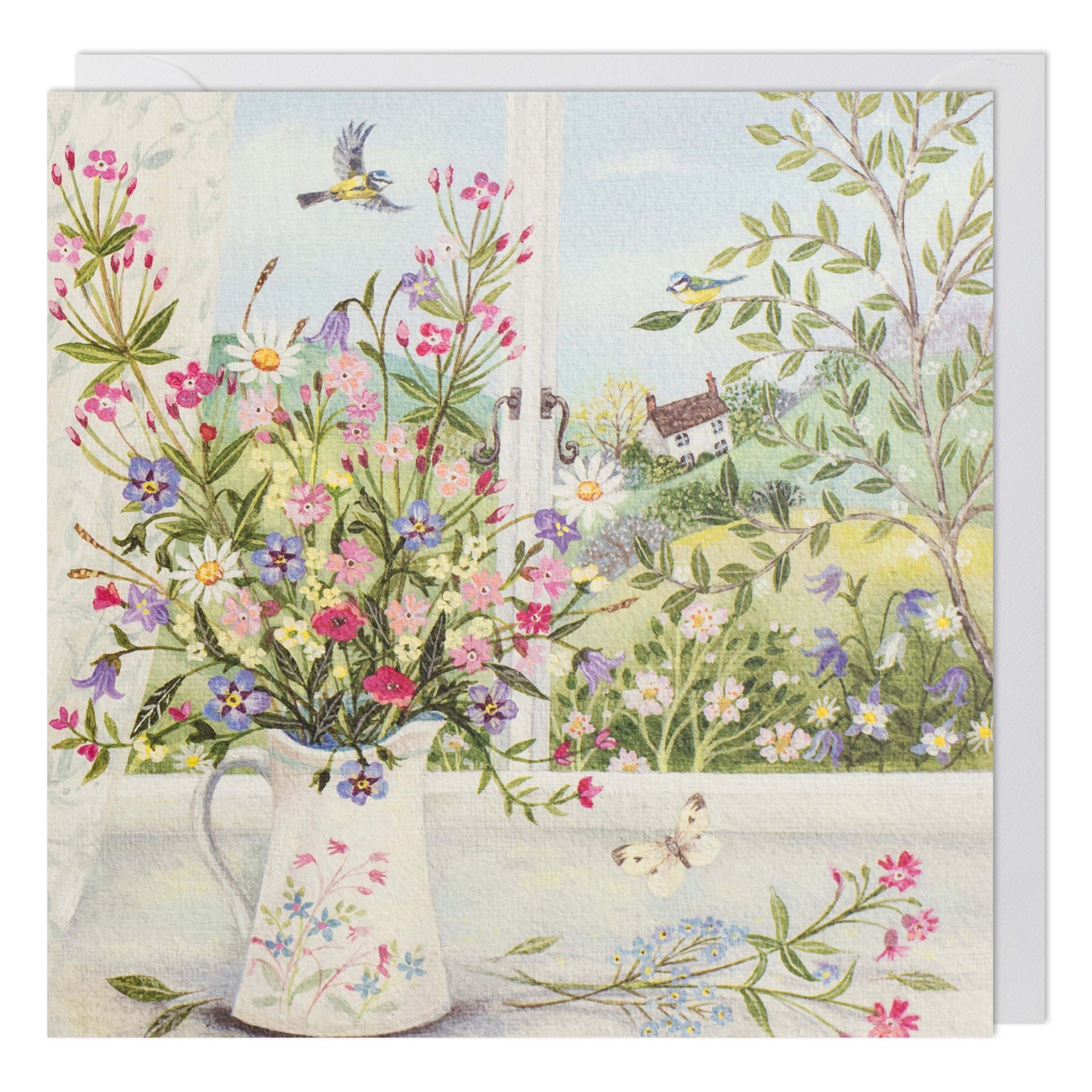 Jug of Wildflowers Greeting Card