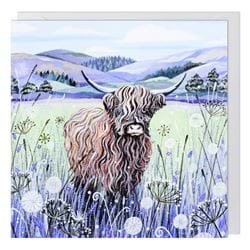 Highland Cow Greeting Card