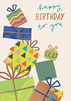 Presents Birthday Card