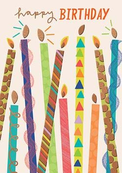 Candles Birthday Card