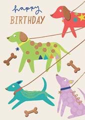 Dogs Birthday Card