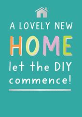 Let the DIY Commence! New Home Card