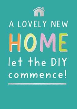 Let the DIY Commence! New Home Card