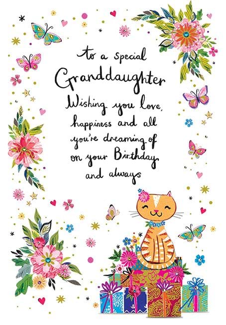 Special Granddaughter Birthday Card