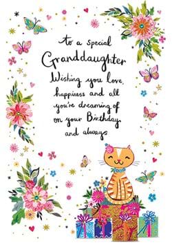 Special Granddaughter Birthday Card
